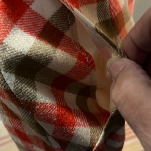 EUC VTG Young Pendleton Wool orange plaid button up maxi skirt Sz 11/12 - Picture 3 of 12